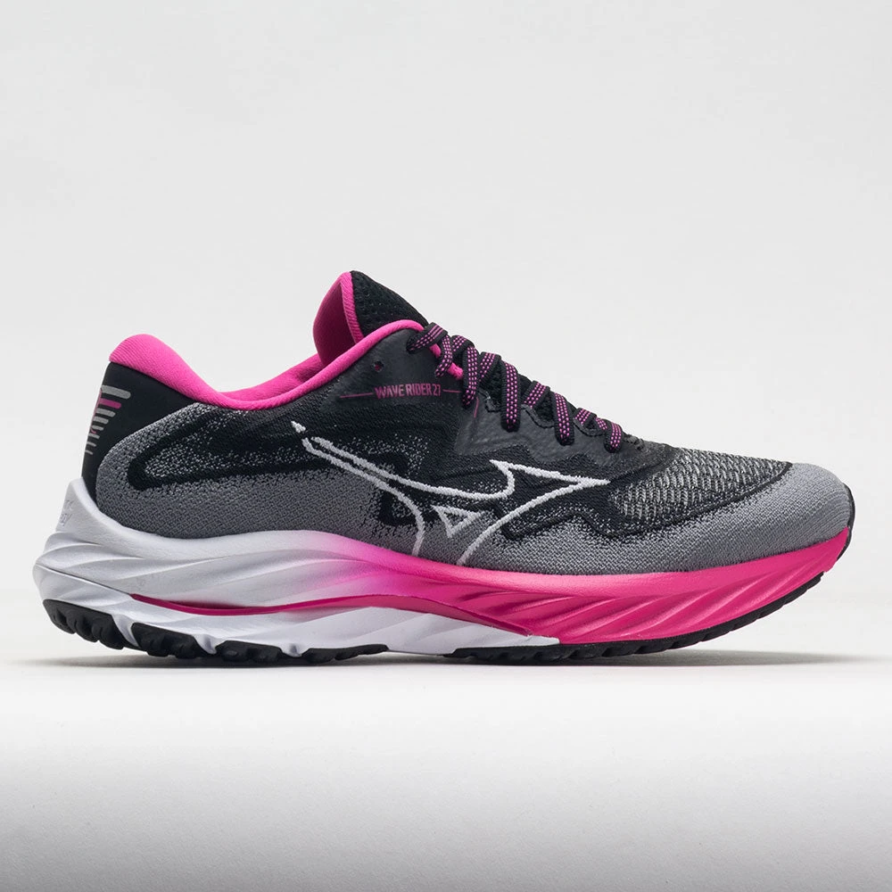 Mizuno Wave Rider 27 Project Zero Women's Black/White Mizuno Wave Rider 27 Project Zero Women's Black/White -Fashion Shoe Store 040032 3