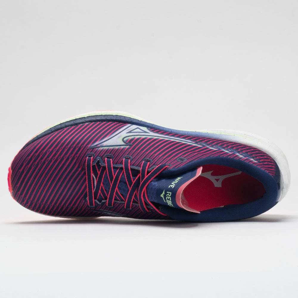 Mizuno Wave Rebellion Women's Diva Pink/Indigo White Mizuno Wave Rebellion Women's Diva Pink/Indigo White -Fashion Shoe Store 046691 2