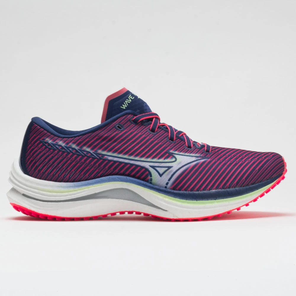 Mizuno Wave Rebellion Women's Diva Pink/Indigo White Mizuno Wave Rebellion Women's Diva Pink/Indigo White -Fashion Shoe Store 046691 3