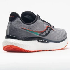 Saucony Triumph 19 Men's Alloy/Fire -Fashion Shoe Store 046948 6