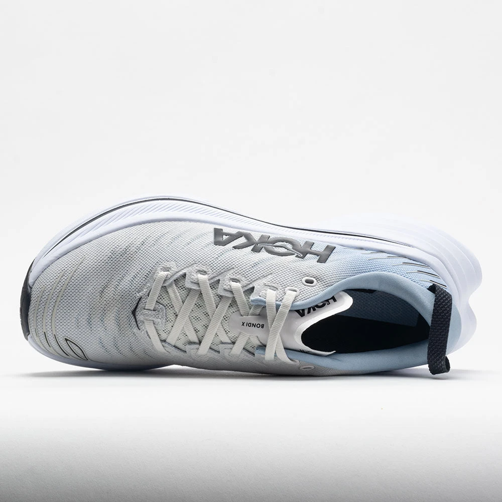 HOKA Bondi X Men's Blanc de Blanc/Blue Fog HOKA Bondi X Men's Blanc De Blanc/Blue Fog -Fashion Shoe Store 047660 2