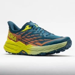 HOKA Speedgoat 5 Men's Blue Coral/Evening Primrose -Fashion Shoe Store 047736 5
