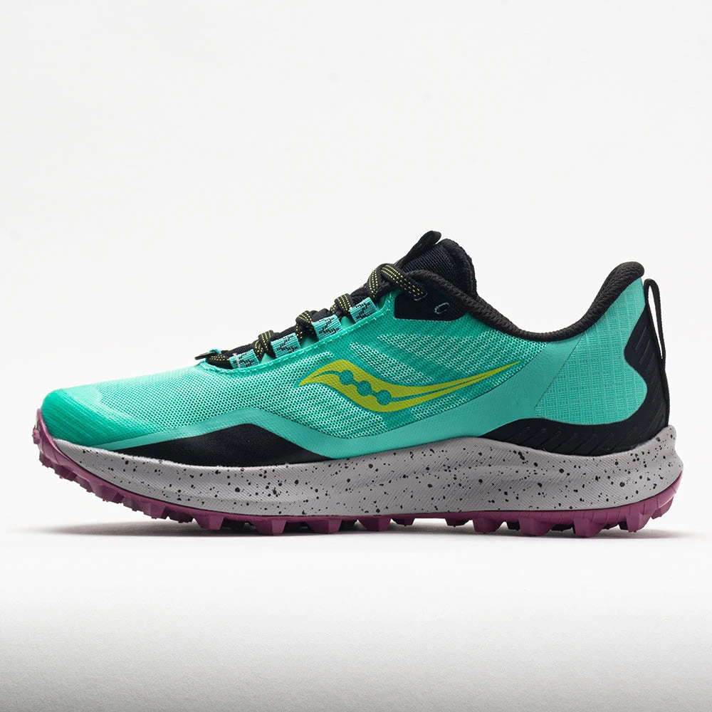 Saucony Peregrine 12 Women's Cool Mint/Acid Saucony Peregrine 12 Women's Cool Mint/Acid -Fashion Shoe Store 048046 1