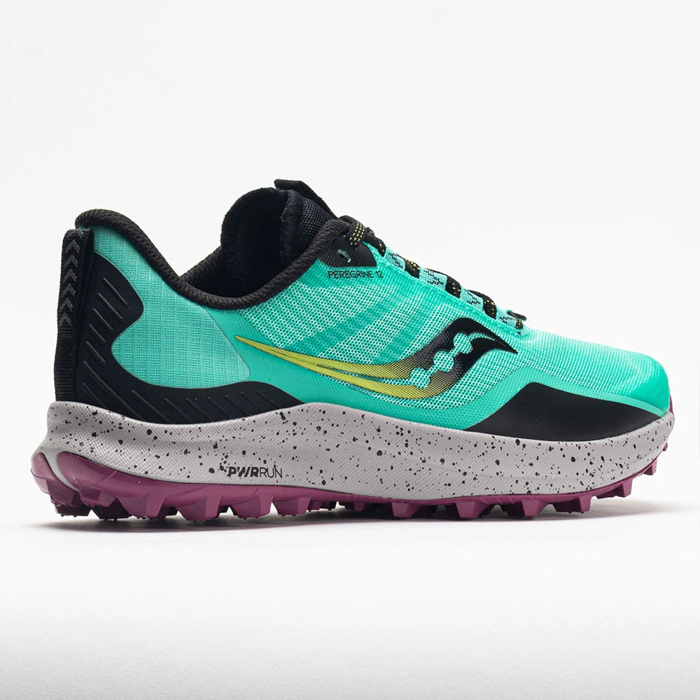 Saucony Peregrine 12 Women's Cool Mint/Acid Saucony Peregrine 12 Women's Cool Mint/Acid -Fashion Shoe Store 048046 6