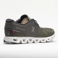 On Running On Cloud 5 Men's Olive/White -Fashion Shoe Store 048075 6