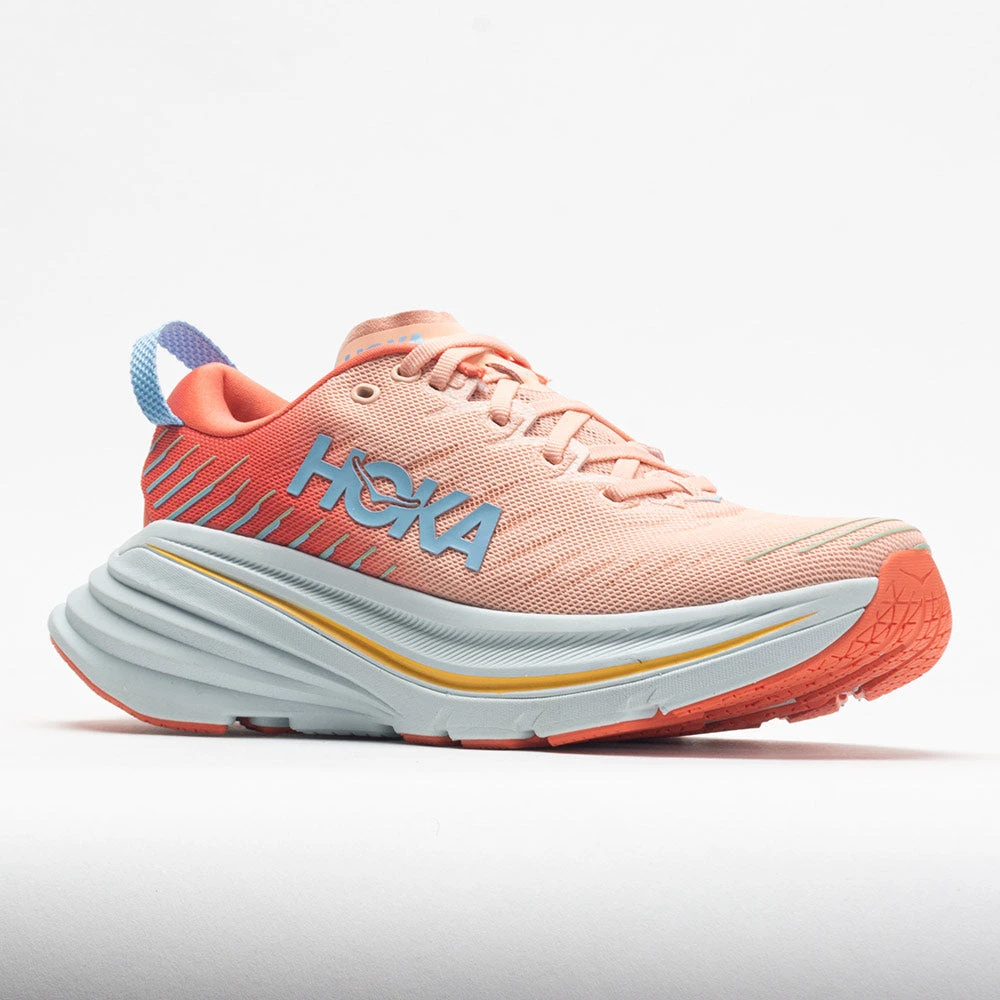 HOKA Bondi X Women's Camellia/Peach Parfait HOKA Bondi X Women's Camellia/Peach Parfait -Fashion Shoe Store 048537 5