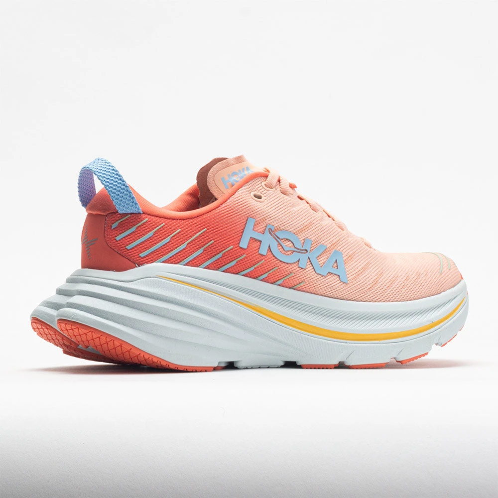 HOKA Bondi X Women's Camellia/Peach Parfait HOKA Bondi X Women's Camellia/Peach Parfait -Fashion Shoe Store 048537 6