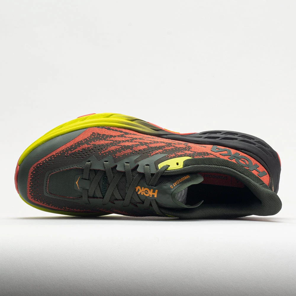 HOKA Speedgoat 5 Men's Thyme/Fiesta HOKA Speedgoat 5 Men's Thyme/Fiesta -Fashion Shoe Store 048562 2