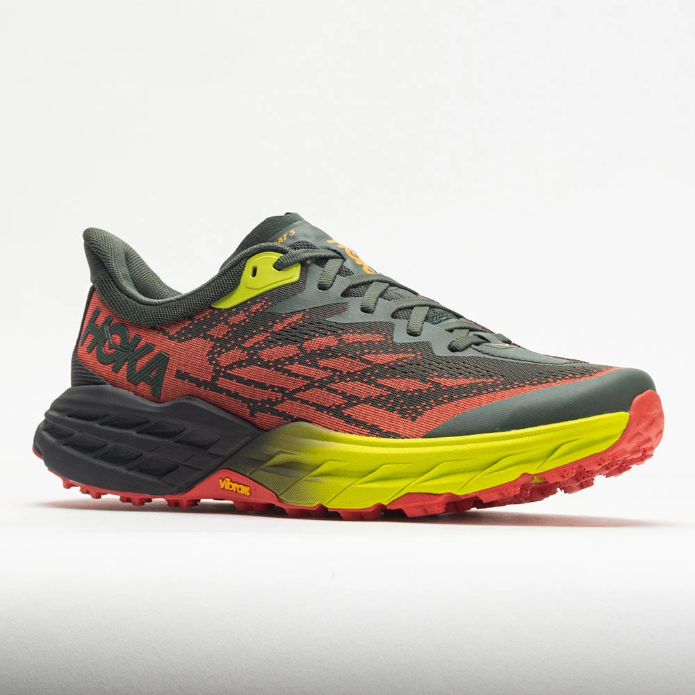 HOKA Speedgoat 5 Men's Thyme/Fiesta HOKA Speedgoat 5 Men's Thyme/Fiesta -Fashion Shoe Store 048562 5