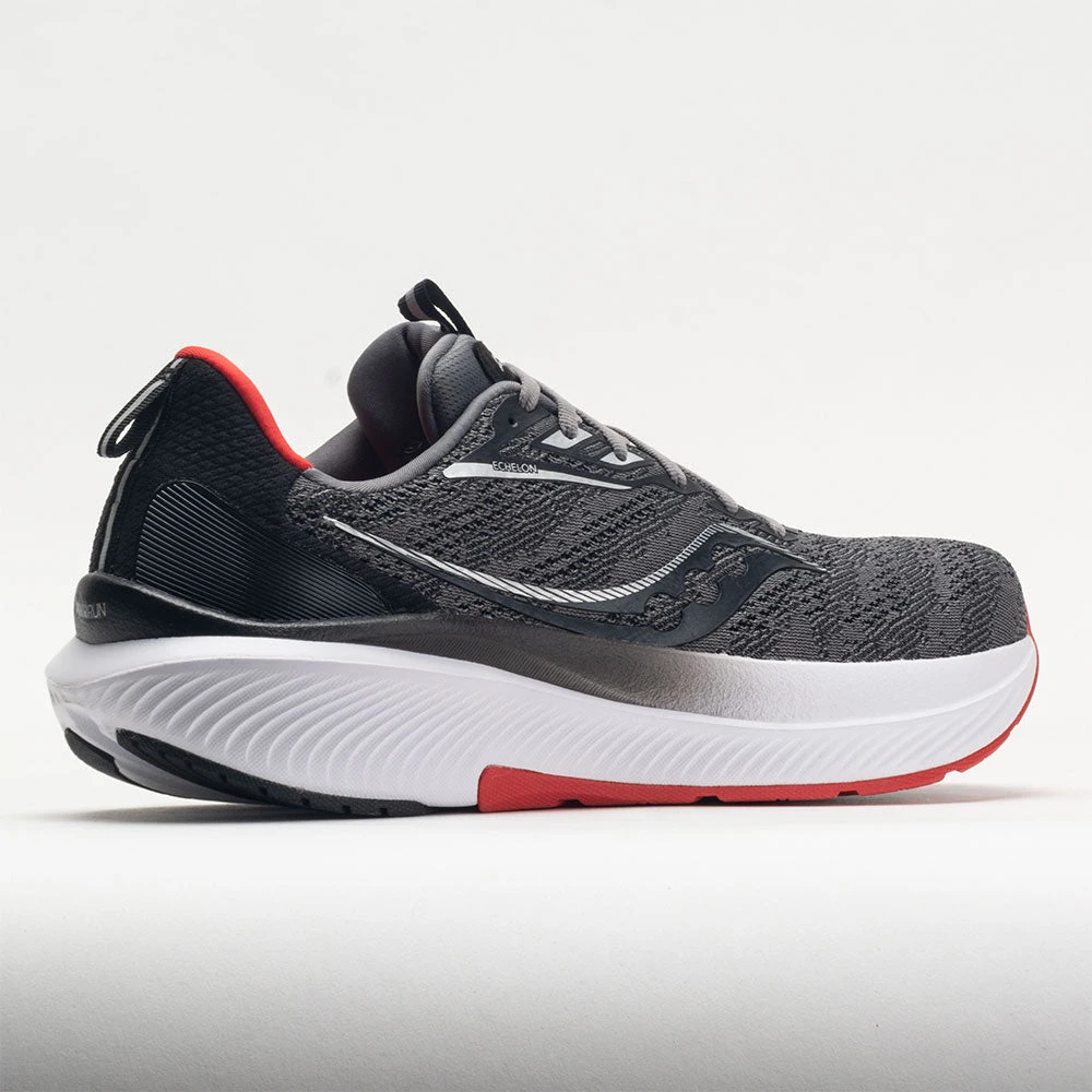 Saucony Echelon 9 Men's Charcoal/Red Sky Saucony Echelon 9 Men's Charcoal/Red Sky -Fashion Shoe Store 048767 6