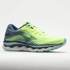Mizuno Wave Sky 6 Women's Neo Lime/Ancient Water 6 Mizuno Wave Sky 6 Women's Neo Lime/Ancient Water -Fashion Shoe Store 049122 5