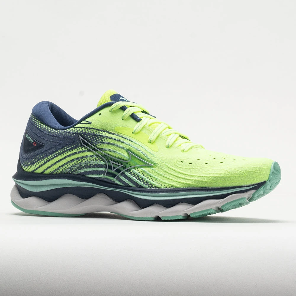 Mizuno Wave Sky 6 Women's Neo Lime/Ancient Water Mizuno Wave Sky 6 Women's Neo Lime/Ancient Water -Fashion Shoe Store 049122 5