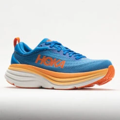 HOKA Bondi 8 Men's Coastal Sky/Vibrant Orange -Fashion Shoe Store 049225 5