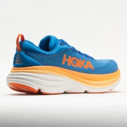 HOKA Bondi 8 Men's Coastal Sky/Vibrant Orange -Fashion Shoe Store 049225 6