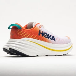 HOKA Bondi X Men's Blanc De Blanc/Flame -Fashion Shoe Store 049244 6