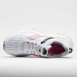 Saucony Tempus Women's White/VIZI Pink -Fashion Shoe Store 049342 2