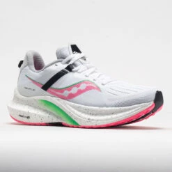 Saucony Tempus Women's White/VIZI Pink -Fashion Shoe Store 049342 5