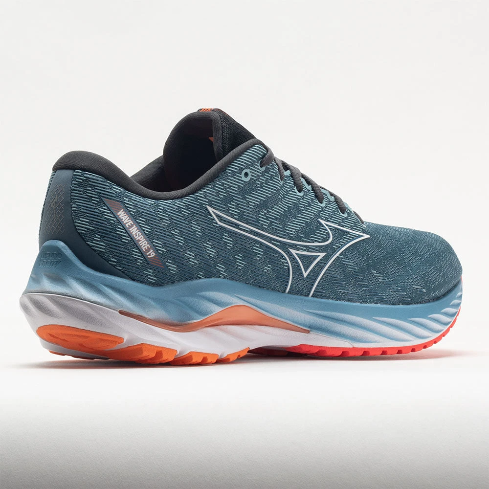 Mizuno Wave Inspire 19 Men's Provincial Blue/White Mizuno Wave Inspire 19 Men's Provincial Blue/White -Fashion Shoe Store 049707 6