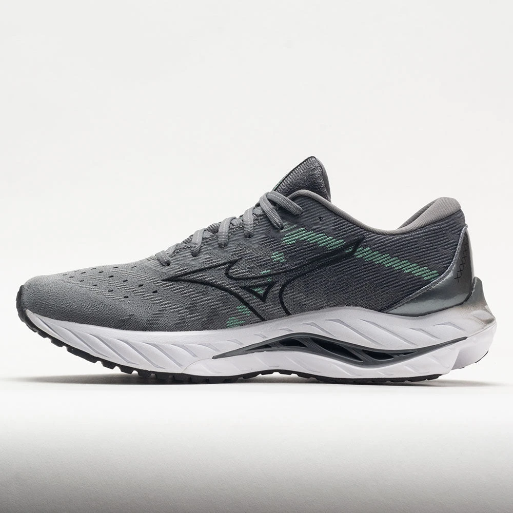 Mizuno Wave Inspire 19 Knit Men's Ultimate Grey/Black Mizuno Wave Inspire 19 Knit Men's Ultimate Grey/Black -Fashion Shoe Store 049714 1
