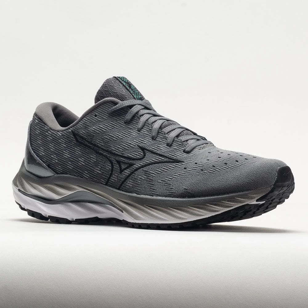 Mizuno Wave Inspire 19 Knit Men's Ultimate Grey/Black Mizuno Wave Inspire 19 Knit Men's Ultimate Grey/Black -Fashion Shoe Store 049714 5