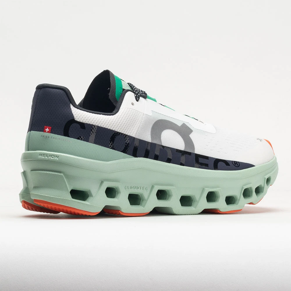 On Cloudmonster Men's Undyed White/Creek On Running On Cloudmonster Men's Undyed White/Creek -Fashion Shoe Store 049725 6