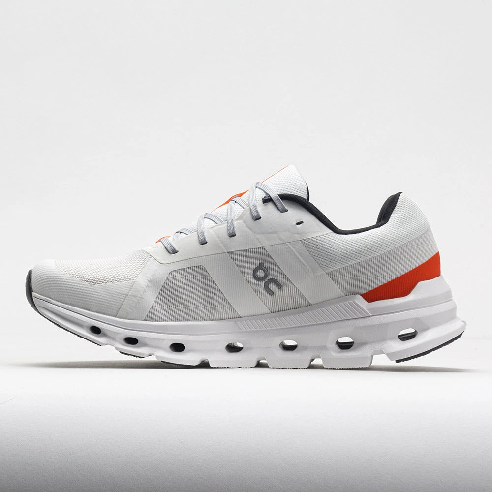 On Cloudrunner Men's Undyed White/Flame On Running On Cloudrunner Men's Undyed White/Flame -Fashion Shoe Store 049729 1