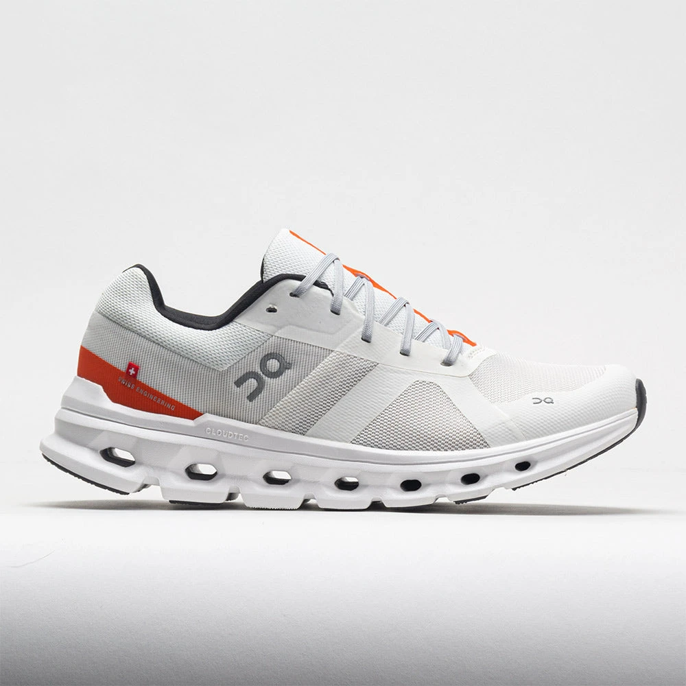 On Cloudrunner Men's Undyed White/Flame On Running On Cloudrunner Men's Undyed White/Flame -Fashion Shoe Store 049729 3