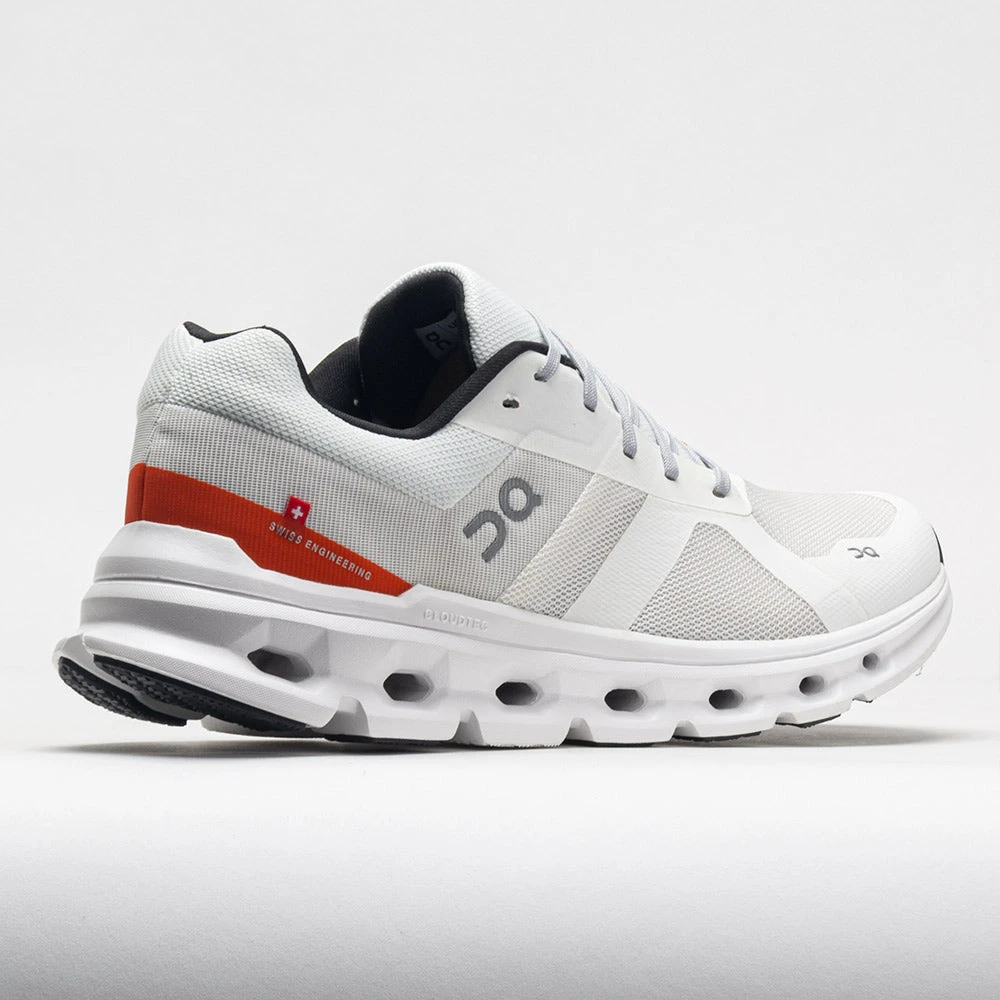 On Cloudrunner Men's Undyed White/Flame On Running On Cloudrunner Men's Undyed White/Flame -Fashion Shoe Store 049729 6