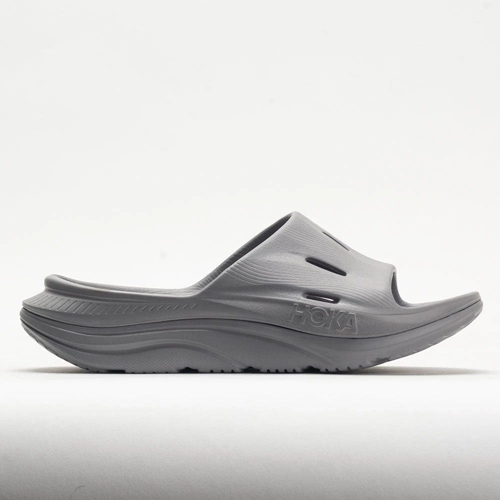 HOKA Ora Recovery Slide 3 Unisex Grey/Grey HOKA Ora Recovery Slide 3 Unisex Grey/Grey -Fashion Shoe Store 570608 3