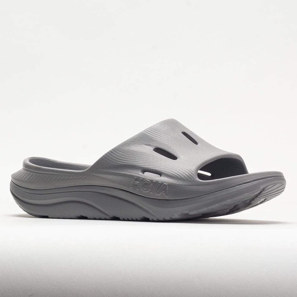 HOKA Ora Recovery Slide 3 Unisex Grey/Grey HOKA Ora Recovery Slide 3 Unisex Grey/Grey -Fashion Shoe Store 570608 5