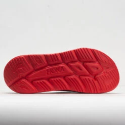 HOKA Ora Slide 3 Unisex Bellwether Blue/Red Alert -Fashion Shoe Store 570614 4