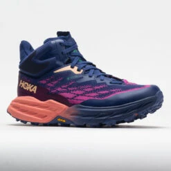 Hoka One One Speedgoat 5 Mid GTX Women's Bellwether Blue/Camellia 6 Hoka One One Speedgoat 5 Mid GTX Women's Bellwether Blue/Camellia -Fashion Shoe Store 631326 5