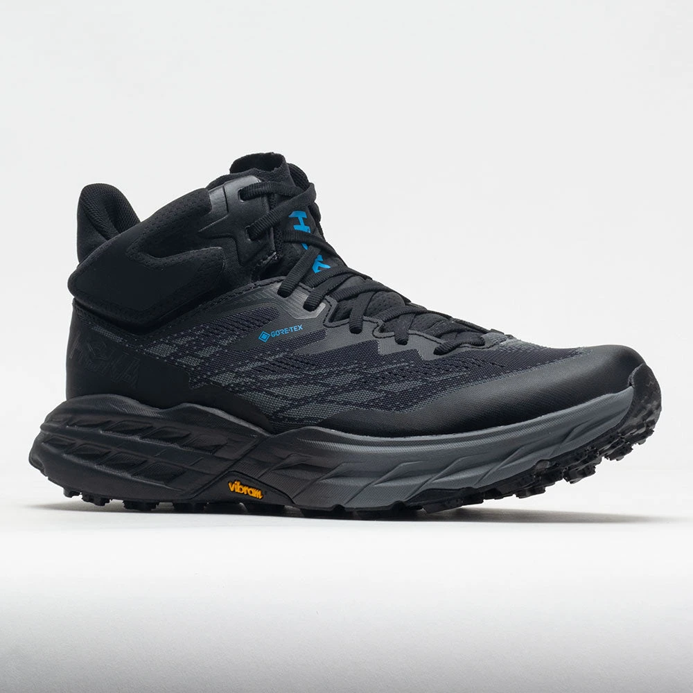 Hoka One One Speedgoat 5 Mid GTX Men's Black/Black Hoka One One Speedgoat 5 Mid GTX Men's Black/Black -Fashion Shoe Store 631327 5
